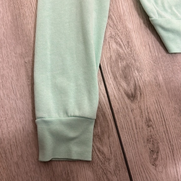 PINK by Victoria Secret green zip up hooded sweatshirt women’s size medium - Picture 4 of 7